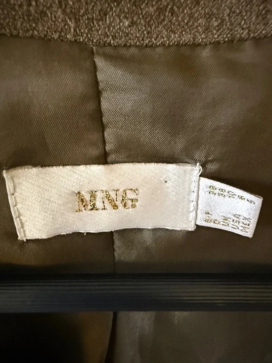 Women's Brown Tailored Blazer Jacket - Picture 2 of 4